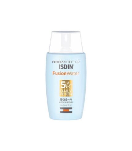 فلوئید ضدآفتاب فیوژن واتر SPF 50 ایزدین مناسب انواع پوست حجم ۵۰میلی‌لیتر